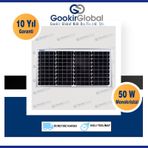 GESPER 50 WATT MONOKRİSTAL GÜNEŞ PANELİ