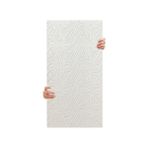 Get Store Tink 3D Kendinden Yapışkanlı Duvar Kağıdı Yeni Nesil Akustik Keçe Panel Dalgalı Desen 52X98 cm (Beyaz, 10 Adet 5 M²)