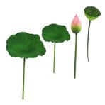 GETAJGHSD 1 Takım Simüle Lotus Tomurcuk Süsleme Ev Pastoral Çiçek Sahne Düzeni Pervane