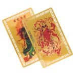 GETAJGHSD 2 Adet Çin Feng Shui Tai Sui Muska Kartı Tanrı Zenginlik Tanrı Feng Shui Sembolü Tılsımlar Kartı Çin Ay Yılı Tavşan Için İyi Şanslar Bereket