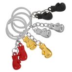 GETAJGHSD 3d Metal Boks Eldiveni Anahtarlık - Sporseverler Erkekler Ve Kadınlar Için Çinko Alaşımlı Charm Kolye Mezunlar Için Çok Amaçlı