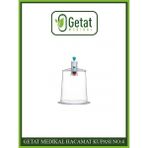 Getat Medikal Getat Hacamat Kupası No:4 - 50 Adet - Şeffaf