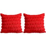 GETBSTOOP 2 ADET Sevgililer Peluş Yastık Kılıfları Rahat Kabarık Çift Taraflı Kırlent Kılıfları Yastık Kılıfı Yatak Odası Kanepe Tatil Festivalleri Ev Dekoru için Yastık Kılıfı
