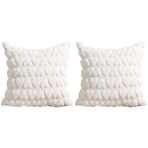 GETBSTOOP 2 ADET Sevgililer Peluş Yastık Kılıfları Yumuşak Peluş Kırlent Rahat Kabarık Çift Taraflı Kırlent Kılıfları Yatak Odası Kanepe Tatil Festivalleri Ev Dekoru için Yastık Kılıfları