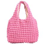 GETBSTOOP Sevimli Hafif Satchel Çanta Katlanabilir Moda Büyük Kapasiteli Kadınlar Katı Koltuk altı Çantası Kadın Alışveriş, pembe kırmızı