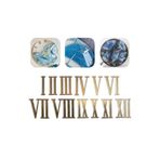 Getshopmini Epoksi Pleksi Roma Rakamı Saat Yapım Seti - Gold