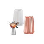 Getshopmini Epoksi Vazo Kalıbı Beton Taş Tozu Vazo Mumluk Kalıbı Silikon GT9605 10.5x15.2cm