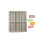 Getshopmini Sabun Kalıbı Çoklu Dikdörtgen Sabun Kalıbı DikdörtgenTaş Tozu Kalıbı Silikon 8x4x1cm GT278