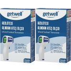 Getwell Ateş Ölçer Kızıl Ötesi Alından - Temassız - Uzaktan (Yetişkin & Bebek & Çocuk) (2 Li Set) - Beyaz