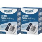 Getwell Konuşan Üst Koldan Tansiyon Aleti - Ölçme Cihazı (Geniş Manşon) (2 Li Set)