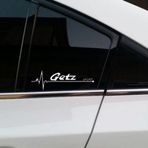 Getz Yan Cam Sticker Oto Kapı Çıkartma Tuning oto 20 cm x 7 cm yazı 210