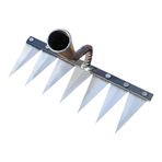 geugecy Yabani otlar tırmık, metal bahçe tırmık, 5/6/7 diş, yaprak tırmık, karbon çelik tırmık, çim tırmık, çim tırmık, tırmık, sağlam süpürge tırmık, gevşetici ayıklama için