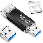 Geweo USB C Stick 32 GB Bellek 40 MB/s Çift Sürücü Tip C + USB 3.0 Flash Drive Bellek Çubuğu Android Telefon, MacBook/Pro/Air ve daha fazlası ile uyumlu (siyah)