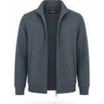 Gewer Slim Fit Erkek Tam Fermuarlı Selanik Ceket - 7639 - 2XL - Indigo