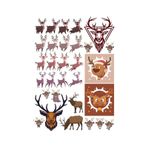 Geyik Sticker Set-1 25 Parça Telefon, Tablet, Defter, Laptop Sticker