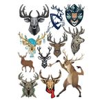 Geyik Sticker Set-2 11 Parça Telefon, Tablet, Defter, Laptop Sticker