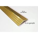 Geylani Yapı Market Alüminyum Kapı Eşik Seviye Profili Kot Farkı Yükseklik Profili Kapı Eşik Çıtası Sarı Renk 90CM - 1 Adet