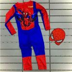 Gezen Ay Örümcek Adam Baskılı Çocuk Kostümü Maskeli Spiderman Kostümü - 7 - 8 Yaş - Kırmızı
