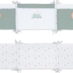 Gezenbebe Hero Bebek & Çocuklar İçin Nakışlı Karyola Kenar Koruyucu (40X180) Elephant