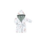 Gezenbebe Hero Desenli Müslin & Havlu Bebek Çocuk Bornozu Elephant 2-4 Yaş