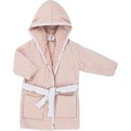 Gezenbebe Hero Müslin & Havlu Bebek Çocuk Bornozu Bunny - 2 - 4 Yaş - Pembe