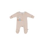 Gezenbebe Hero Uzun Kollu Bebek Tulumu Teddy (Organik) Yeni Doğan