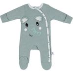 Gezenbebe Hero Uzun Kollu Nakışlı Bebek Tulumu Elephant - Yenidoğan - Yeşil