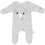 Gezenbebe Hero Uzun Kollu Nakışlı Bebek Tulumu Koala - 0 - 3 Ay - Gri