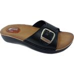 Gezer 10826-21 Anatomik Masaj Tabanlı Kadın Terlik - Siyah