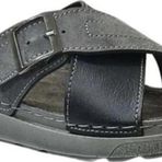 Gezer 15802-25 Deri Anatomik Çapraz Bant Erkek Terlik