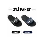 GEZER 2'li Paket Erkek Günlük Ev Balkon Çeyiz Misafir Balkon Bahçe Sokak Havuz Plaj Terliği