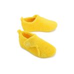 Gezer Kışlık Kız Çocuk Peluşlu Rahat Taban Cırt Cırtlı Ayarlanabilir Ev Okul Kreş Panduf Ayakkabı GA2KFM.03422.01, Sarı, 35