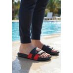 Gezer Sport Erkek Yazlık Pu Islak Zemine Uygun Günlük Ev Banyo Bahçe Havuz Terlik - Kırmızı