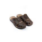 Gezer Yazlık Erkek Çıtçıtlı Ayarlanabilir Terlik-Sandalet - 41 - Kahve