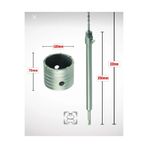 Gfb 100MM Beton Duvar Delme Panç + Sds-Plus (250MM) Uzun Adaptörlü