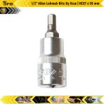 Gfb 1/2" Allen Lokmalı Bits Uç Kısa | Hex7 x 55 mm