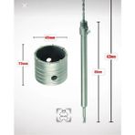 GFB 45mm Beton Duvar Delme Panç + Sds-Plus (350mm) Uzun Adaptörlü