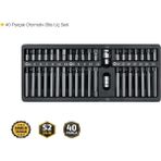 Gfb 5260 40 Parçalı Otomotiv Bits Uç Seti 40 Parça 10 mm - Gri