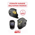 GFB Güneş Enerjili Pilli Otomatik Kararan Kaynak Baş Maskesi | Profesyonel Colormatik Koruma