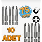 Gfb PZ1X75 mm Bits Vidalama Matkap Ucu (10 Adet)