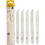 Gfb S1122EF Metal Tilki Kuyruğu Testere 5 Li Paket - Beyaz