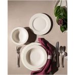 Gfc Life Store Beyaz Gümüş Coco Relief 6 Kişilik 24 Parça Yemek Takımı