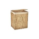 Gfc Life Store El Yapımı Doğal Hasır Katlanabilir Kirli Çamaşır Sepeti, Modern Balıksırtı Desenli Çamaşır Sepeti, Katlananır Yer Kaplamayan Rattan Kirli Çamaşır Sepeti (44X34CMYÜKSEKLIK 54CM)