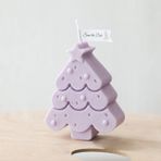 GFRGFH Noel Ağacı Mumlar, Noel Ağacı Aromaterapi Mum Ağacı şekilli Mum Noel Ev Dekorasyon Masaüstü El Sanatları Hediye(Mor)