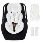 GFU Bebek Araba Koltuğu Ekleme Baş ve Vücut Desteği, Geri Dönüşümlü Yenidoğan Ekleme, Kayış Pedli Carseat için, Erkekler ve Kızlar için Yumuşak Bebek Arabası Minderi Yastık Ekleme, Bebek Arabası için