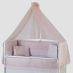 G&G Beşik Lüks Uyku Seti Dream Pembe Cibinlik - 60 x 120 cm