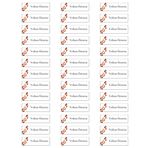 gg genç girişimci Takım Temalı İsimli Okul Etiketi Defter Kitap Kalem Sticker (5x1.5 cm) 100 Adet (Galatasaray)