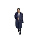 gg göksel giyim Büyük Beden -20 Peluş Kürk Kaban - Lacivert - GKS-00106 44