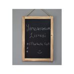 G&G TASARIM Ahşap Yazı Tahtası Ipli Menü Not Panosu