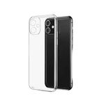 GGM GİYİM & AKSESUAR iPhone 12 ile Uyumlu Şeffaf Silikon Şok Emici Özellikli Full Kasa Koruma Sağlayan Şeffaf Kılıf